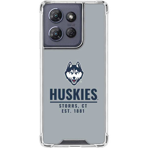 University of Connecticut Huskies Est 1881 Moto G Play 5G (2025) Clear Case